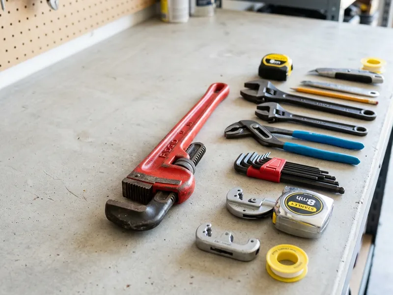 Professional plumbers in Farmingdale, NY equipped with top-tier tools for residential and commercial plumbing services.
